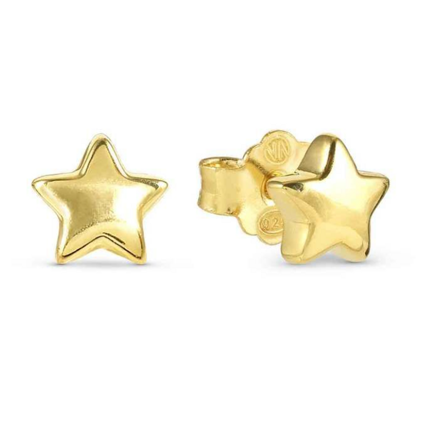 Kolczyki damskie srebrne pozłacane gwiazdki Armonica Nomination 241307 009.png